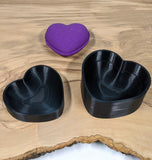 Heart Shaped Bath Bomb Mold, 3D Printed, MN Prints & Molds