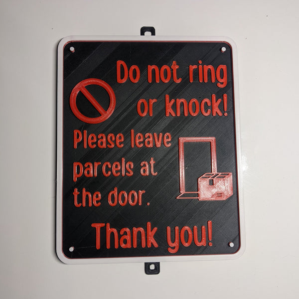 Door Sign - Do Not Ring or Knock!